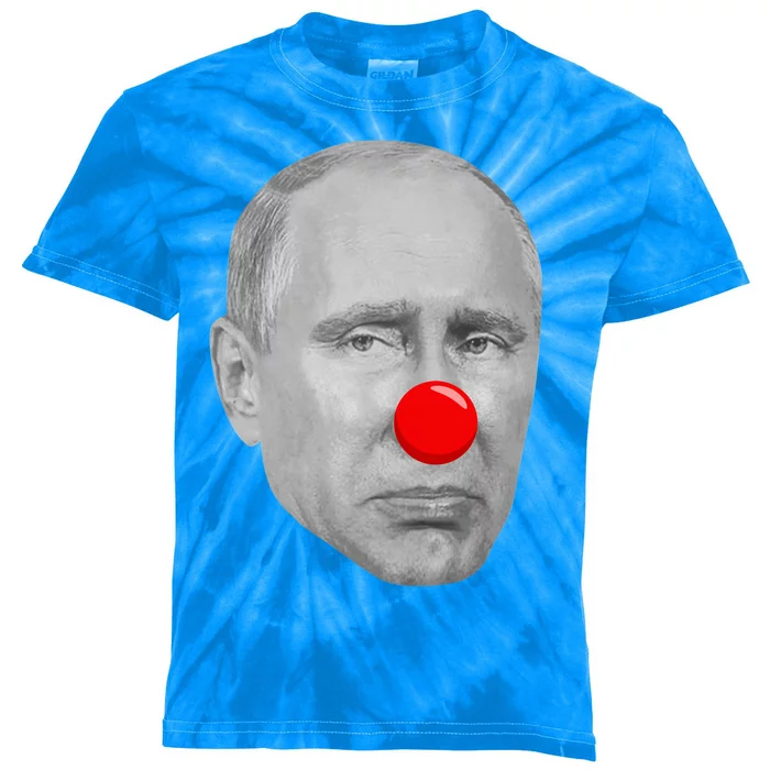 Putin Clown Funny Kids Tie-Dye T-Shirt