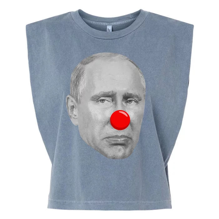 Putin Clown Funny Garment-Dyed Women's Muscle Tee