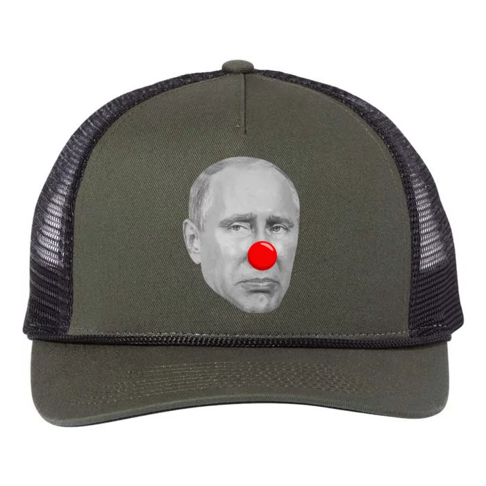 Putin Clown Funny Retro Rope Trucker Hat Cap