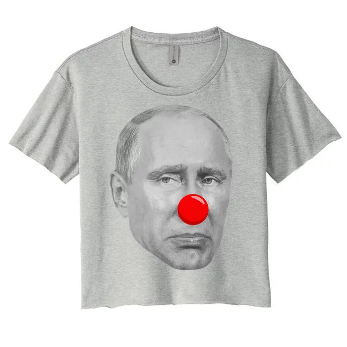 Putin Clown Funny Women's Crop Top Tee