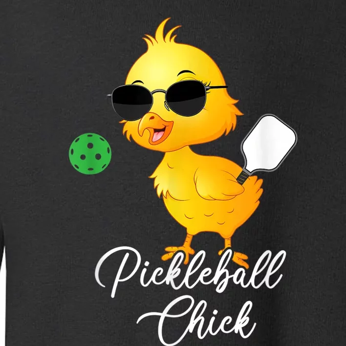 Pickleball Chick, funny pickleball Toddler Sweatshirt