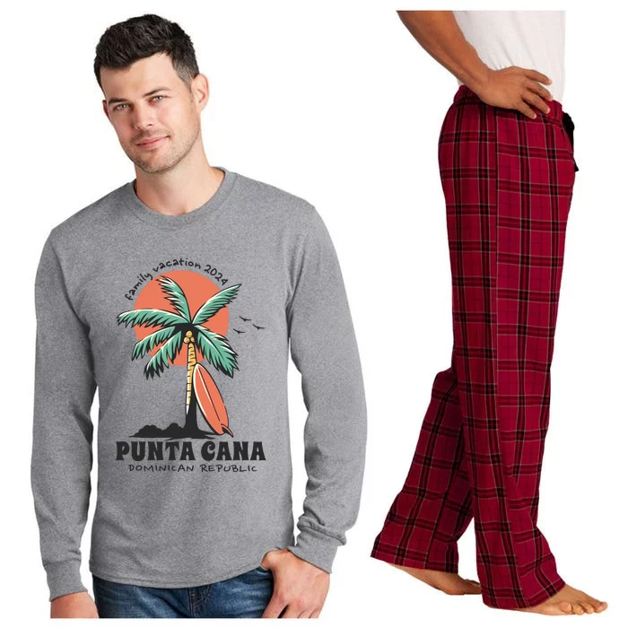 Punta Cana Family Vacation 2024 Matching Dominican Long Sleeve Pajama Set