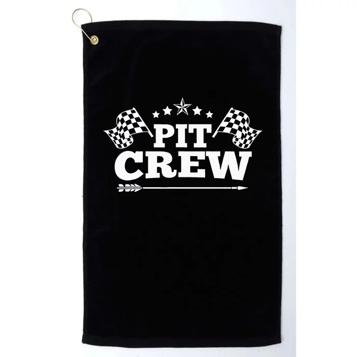 Pit Crew Funny Race Track Racing Mechanic Car Parties Drive Platinum Collection Golf Towel