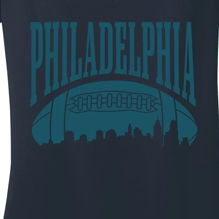 Philadelphia City Football its a philly thing Women's V-Neck T-Shirt