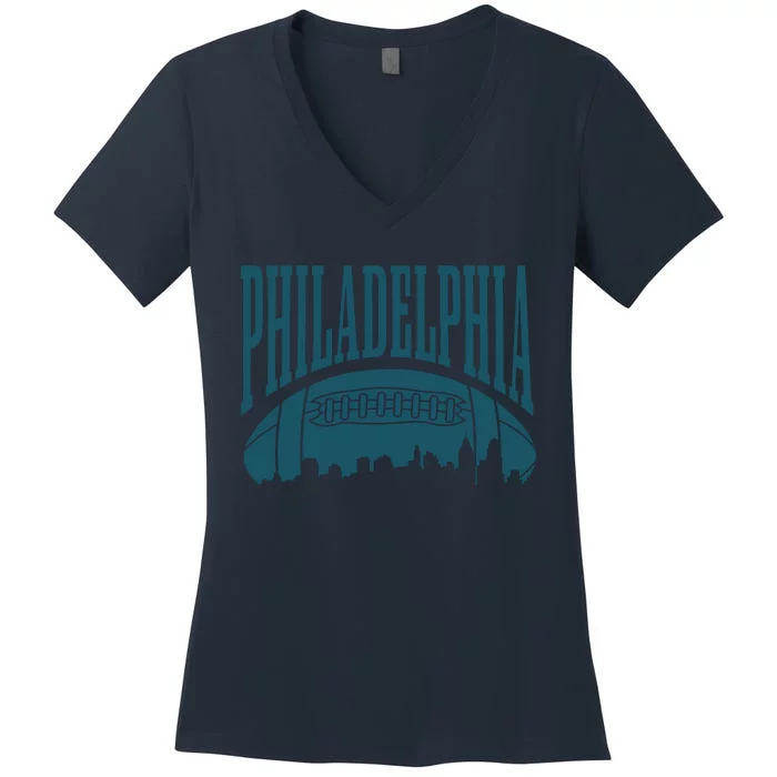 Philadelphia City Football its a philly thing Women's V-Neck T-Shirt