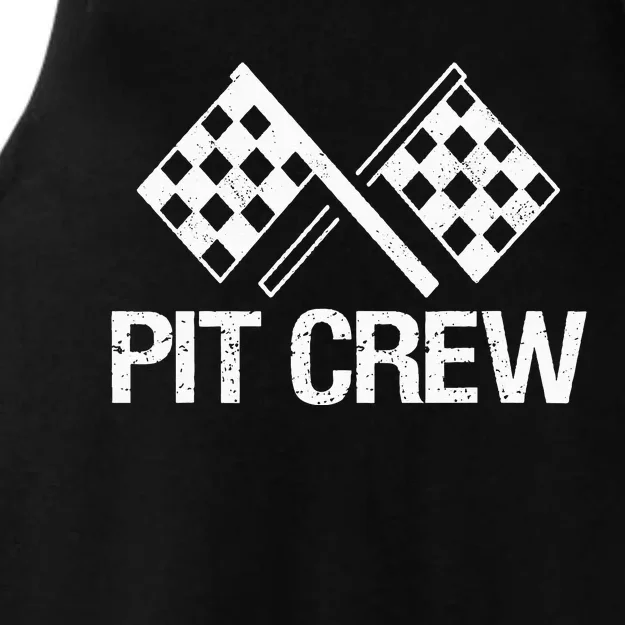 Pit Crew For Racing Car Parties Ladies Tri-Blend Wicking Tank