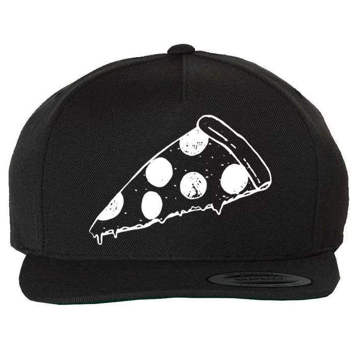 Pizza Cute Food | Pizza Hand Drawn Design Wool Snapback Cap