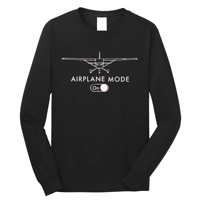 Pilot C172 Flying Gift Airplane Mode Long Sleeve Shirt