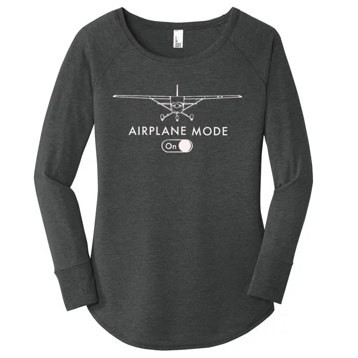 Pilot C172 Flying Gift Airplane Mode Women's Perfect Tri Tunic Long Sleeve Shirt