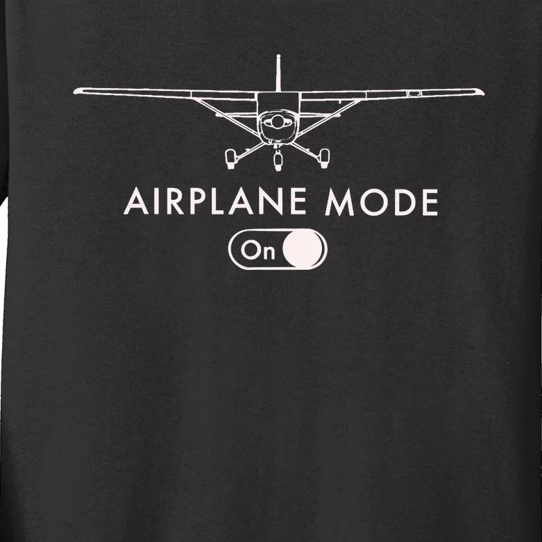 Pilot C172 Flying Gift Airplane Mode Kids Long Sleeve Shirt