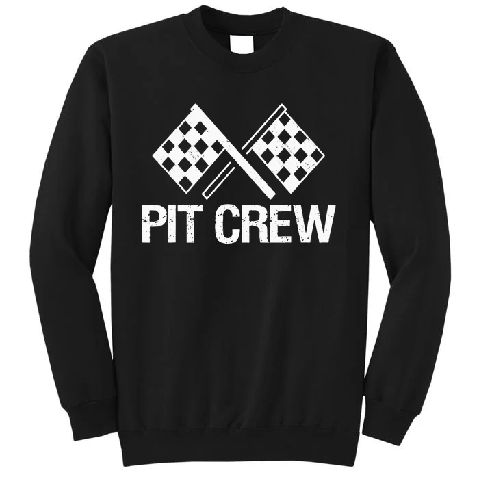 Pit Crew for Racing Car Parties Tall Sweatshirt