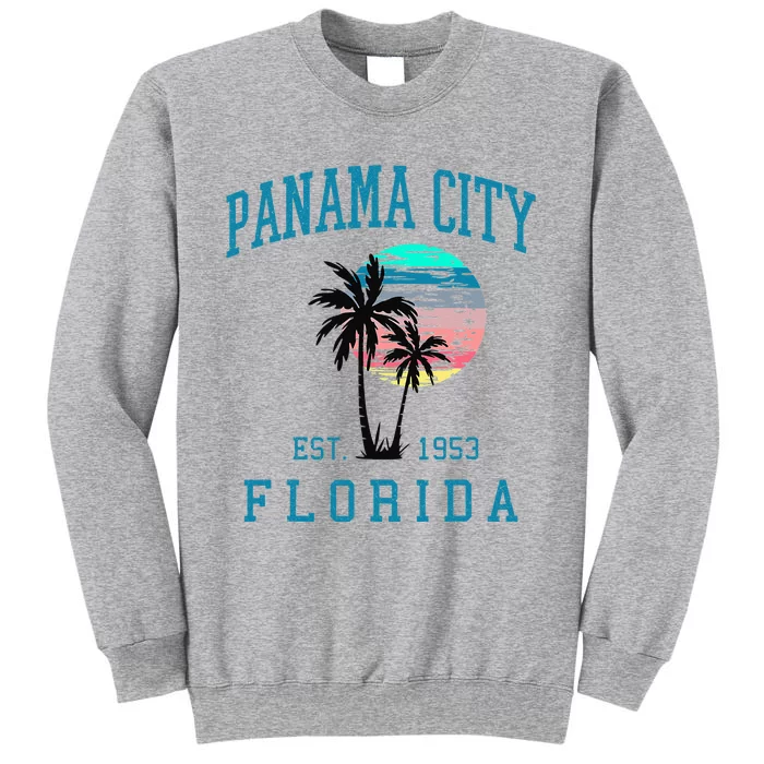 Panama City Florida Spring Vacations Beach Palm Trees Summer Tall Sweatshirt