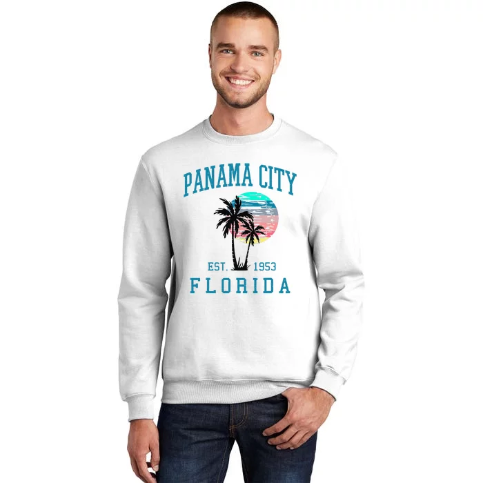 Panama City Florida Spring Vacations Beach Palm Trees Summer Sweatshirt