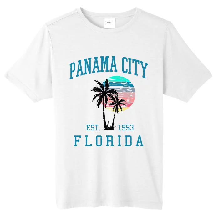 Panama City Florida Spring Vacations Beach Palm Trees Summer ChromaSoft Performance T-Shirt