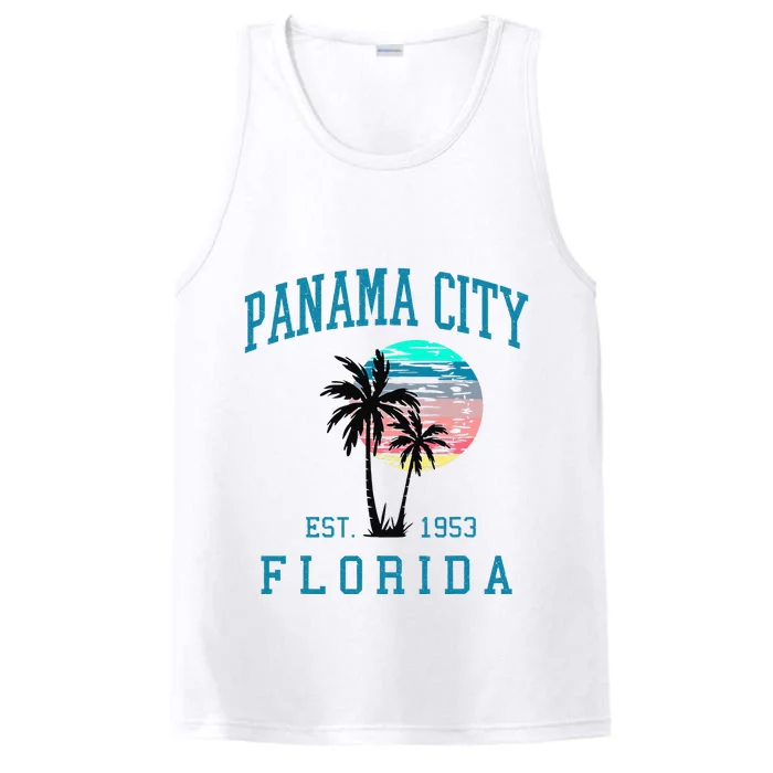 Panama City Florida Spring Vacations Beach Palm Trees Summer Performance Tank