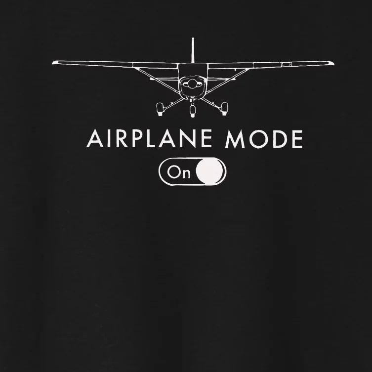 Pilot C172 Flying Gift Airplane Mode Women's Crop Top Tee