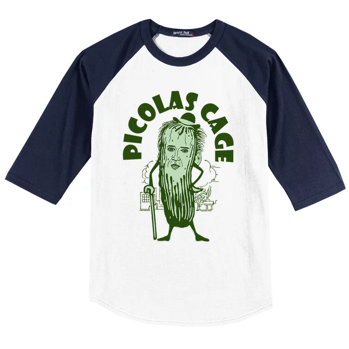 Picolas Cage Funny Cute Baseball Sleeve Shirt