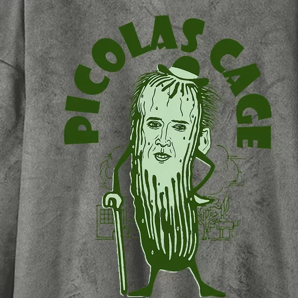 Picolas Cage Funny Cute Hooded Wearable Blanket