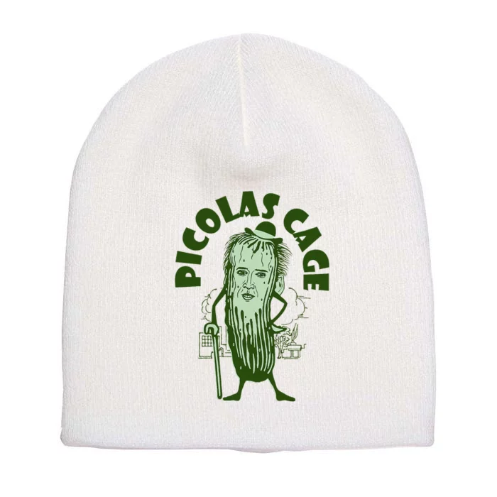 Picolas Cage Funny Cute Short Acrylic Beanie