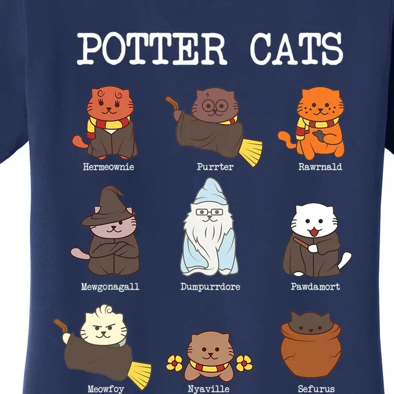 Potter Cats Funny Gifts For Cat Lovers Women's T-Shirt