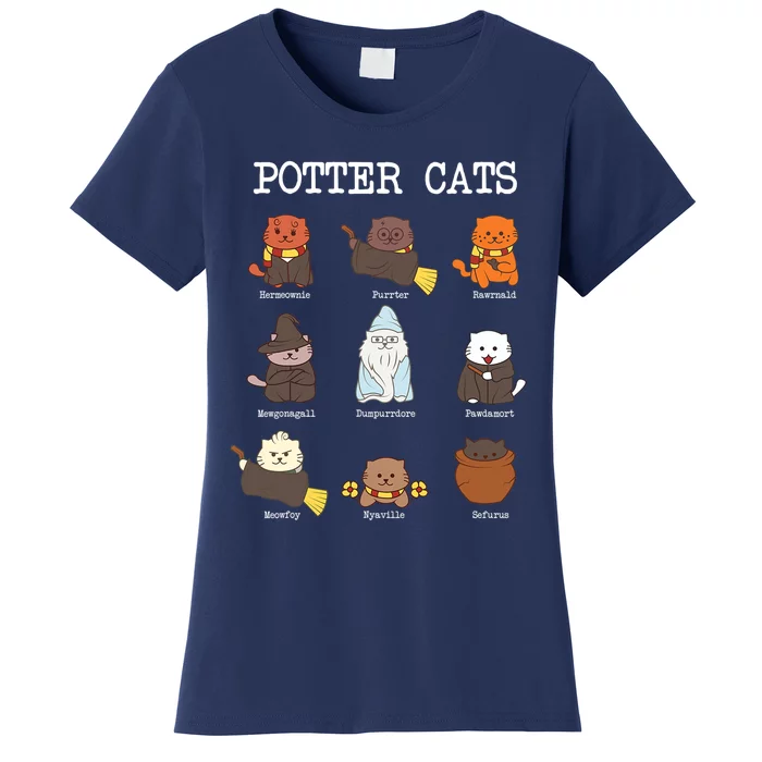 Potter Cats Funny Gifts For Cat Lovers Women's T-Shirt