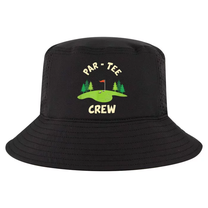 Par Crew Funny Golf Birthday Party Birdie Golfer Cool Comfort Performance Bucket Hat