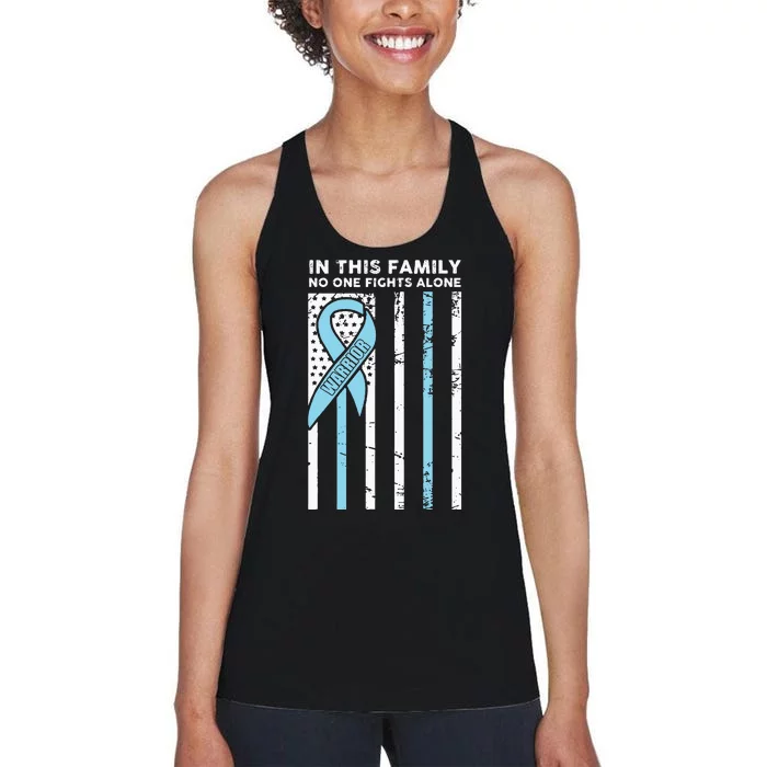 Prostate Cancer Fight Cancer Ribbon Women's Racerback Tank