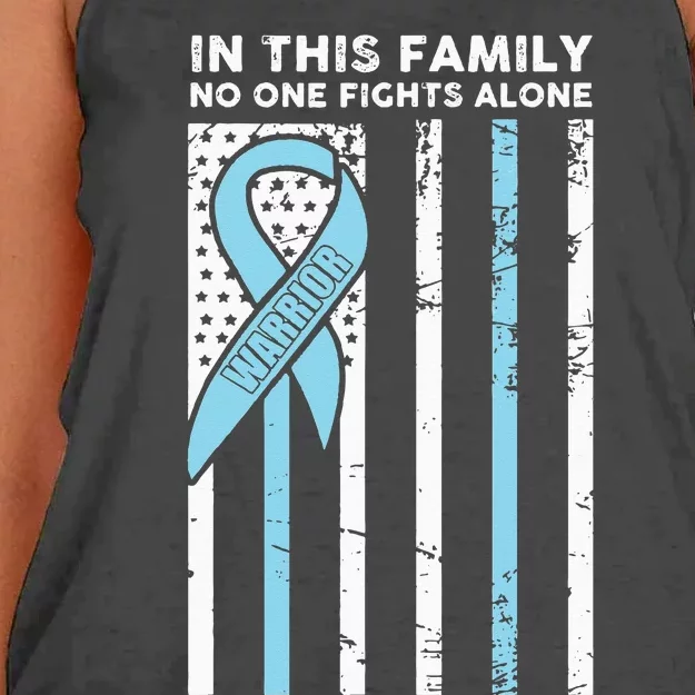 Prostate Cancer Fight Cancer Ribbon Women's Knotted Racerback Tank