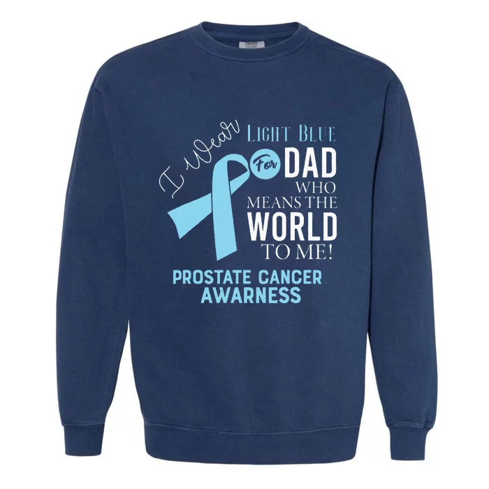 Prostate Cancer Fight Cancer Ribbon Garment-Dyed Sweatshirt