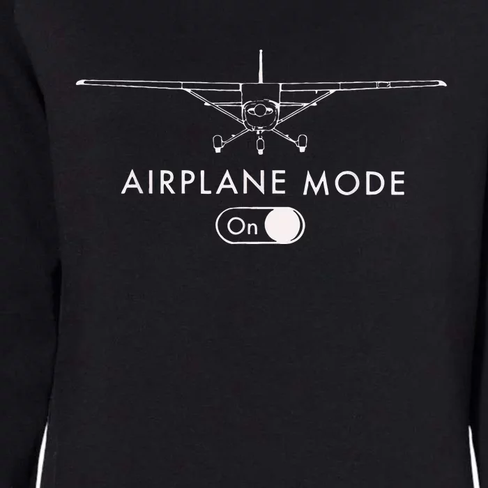 Pilot C172 Flying Gift Airplane Mode Womens California Wash Sweatshirt