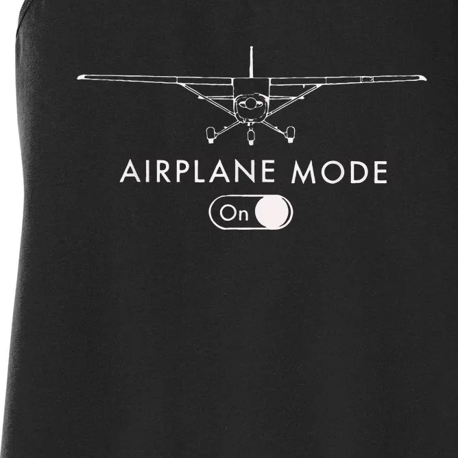 Pilot C172 Flying Gift Airplane Mode Women's Racerback Tank