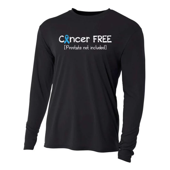 Prostate Cancer Free Prostate Cancer Awareness Ribbon Cooling Performance Long Sleeve Crew