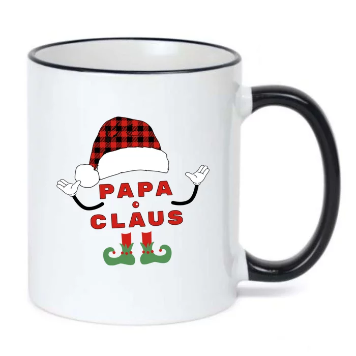 Papa Claus Family Holiday Cheer Gift Black Color Changing Mug