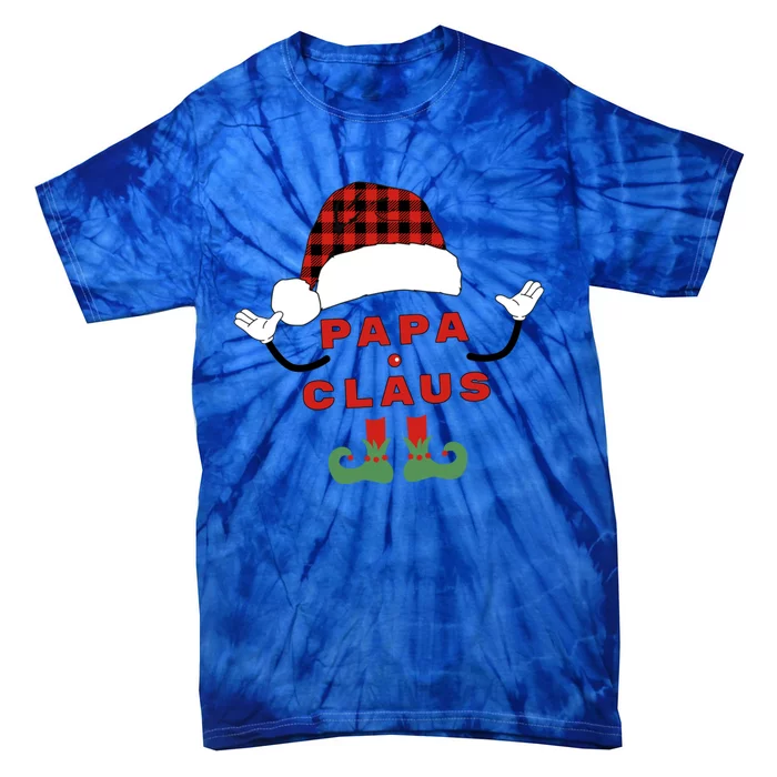 Papa Claus Family Holiday Cheer Gift Tie-Dye T-Shirt