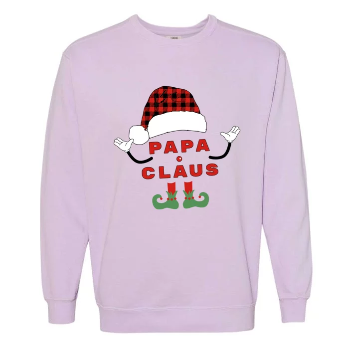 Papa Claus Family Holiday Cheer Gift Garment-Dyed Sweatshirt