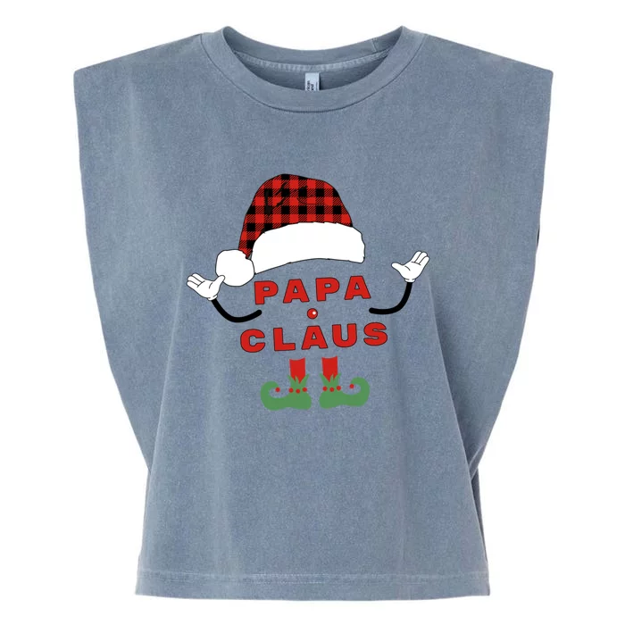 Papa Claus Family Holiday Cheer Gift Garment-Dyed Women's Muscle Tee