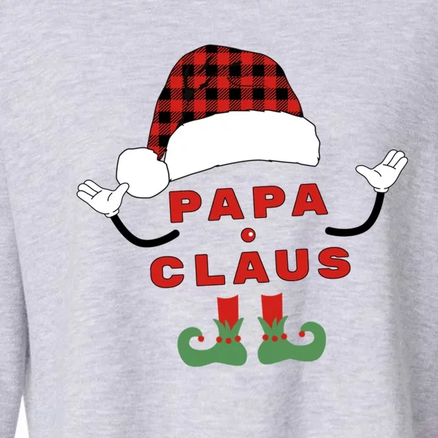 Papa Claus Family Holiday Cheer Gift Cropped Pullover Crew