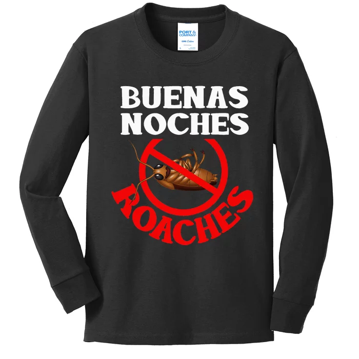 Pest Control Funny Anti Roaches Exterminator Gift Kids Long Sleeve Shirt