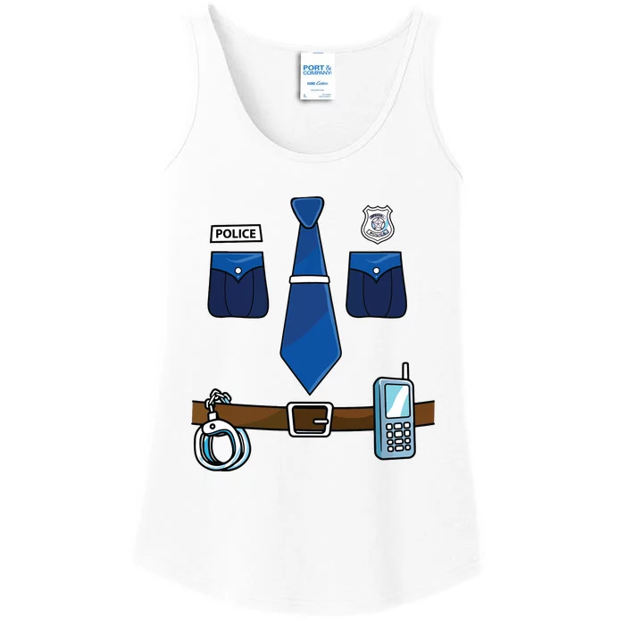 Police Costume For Halloween Police Officer Ladies Essential Tank