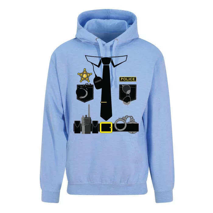 Police Costume For Halloween Costume Law Enforcer Unisex Surf Hoodie