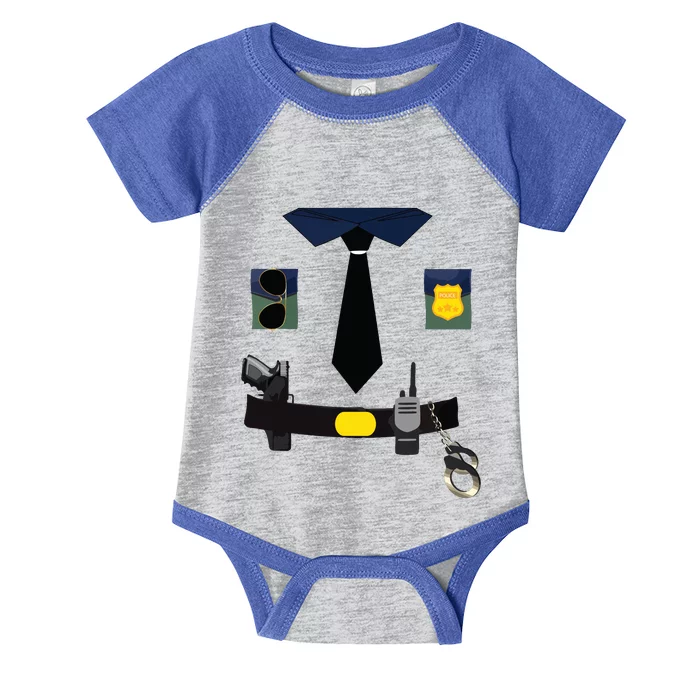 Police Costume For Halloween Police Officer Infant Baby Jersey Bodysuit