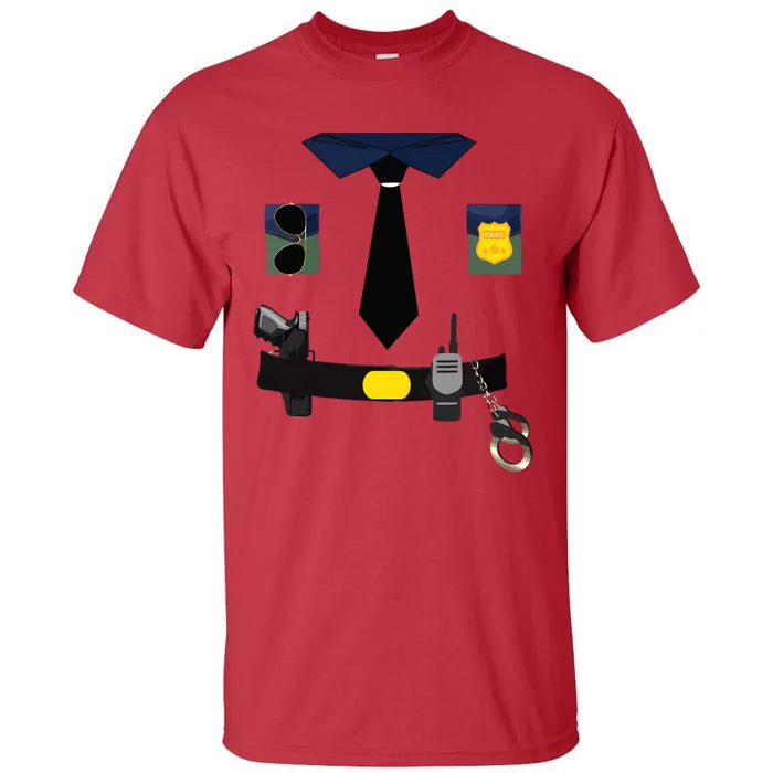 Police Costume For Halloween Police Officer Tall T-Shirt