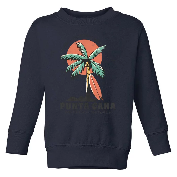 Punta Cana Family Vacation 2024 Matching Dominican Republic Toddler Sweatshirt