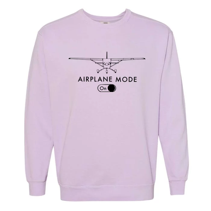 Pilot C172 Flying Gift Airplane Mode Garment-Dyed Sweatshirt