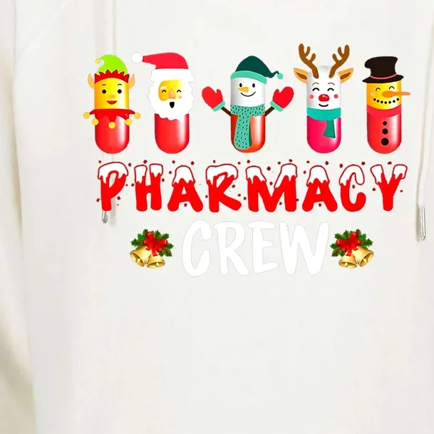 Pharmacy Crew Funny Pharmacists Tech Christmas Gift Womens Funnel Neck Pullover Hood