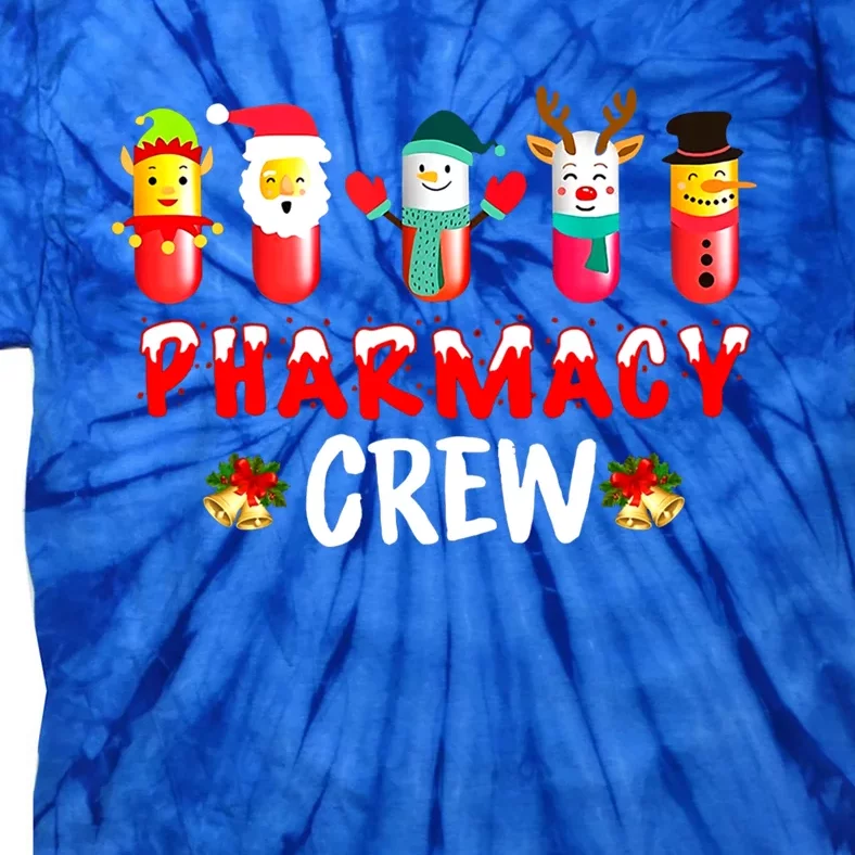 Pharmacy Crew Funny Pharmacists Tech Christmas Gift Tie-Dye T-Shirt