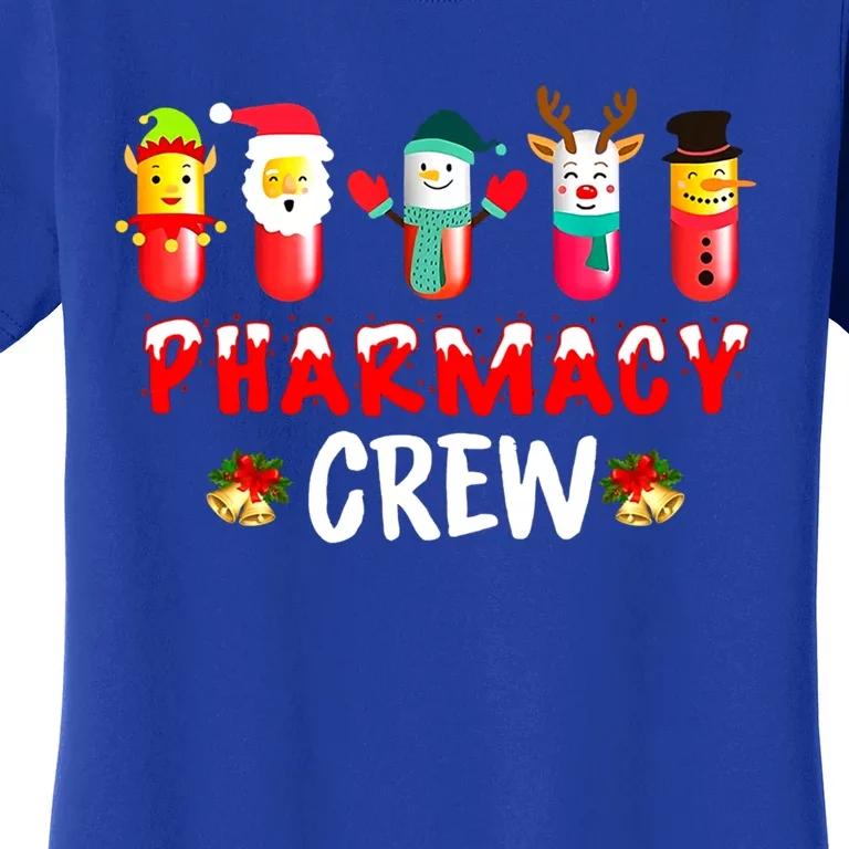 Pharmacy Crew Funny Pharmacists Tech Christmas Gift Women's T-Shirt