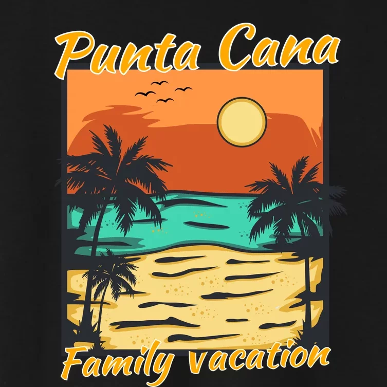 Punta Cana Family Vacation 2024 Matching Dominican Republic Women's Crop Top Tee