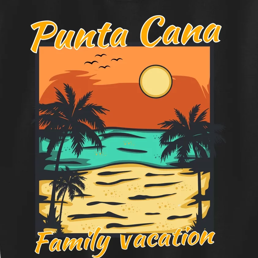 Punta Cana Family Vacation 2024 Matching Dominican Republic Kids Sweatshirt