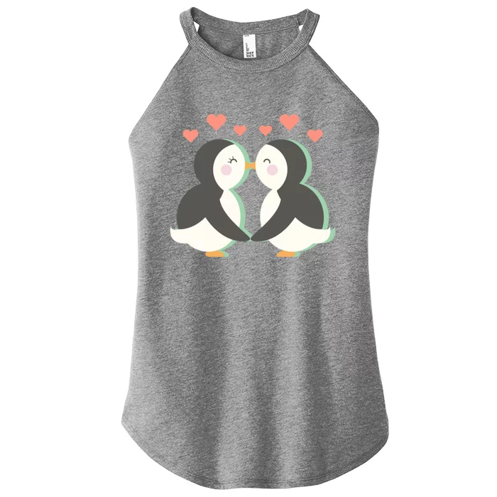 Penguin Couples Gift Wedding Anniversary Valentines Him Her Great Gift Women’s Perfect Tri Rocker Tank